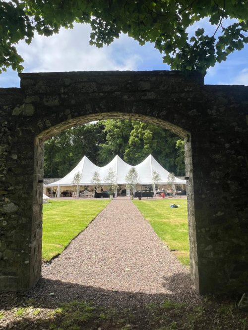 WALLED GARDEN MARQUEE AT BARNS